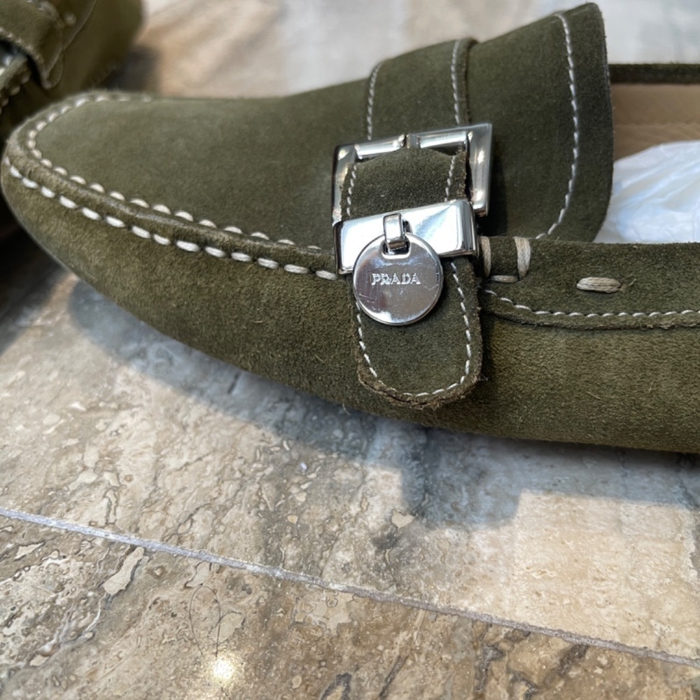 PRADA SUEDE LOAFERS - Picture 9 of 11